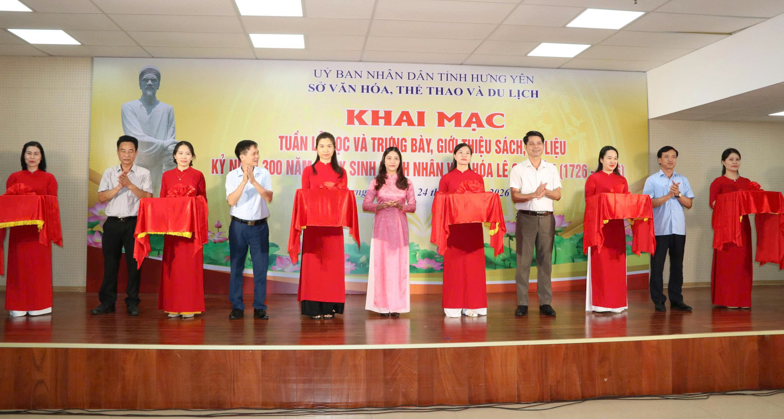 Khai mạc Tuần lễ đọc, trưng bày, giới thiệu sách, báo, tư liệu về Danh nhân văn hóa Lê Quý Đôn