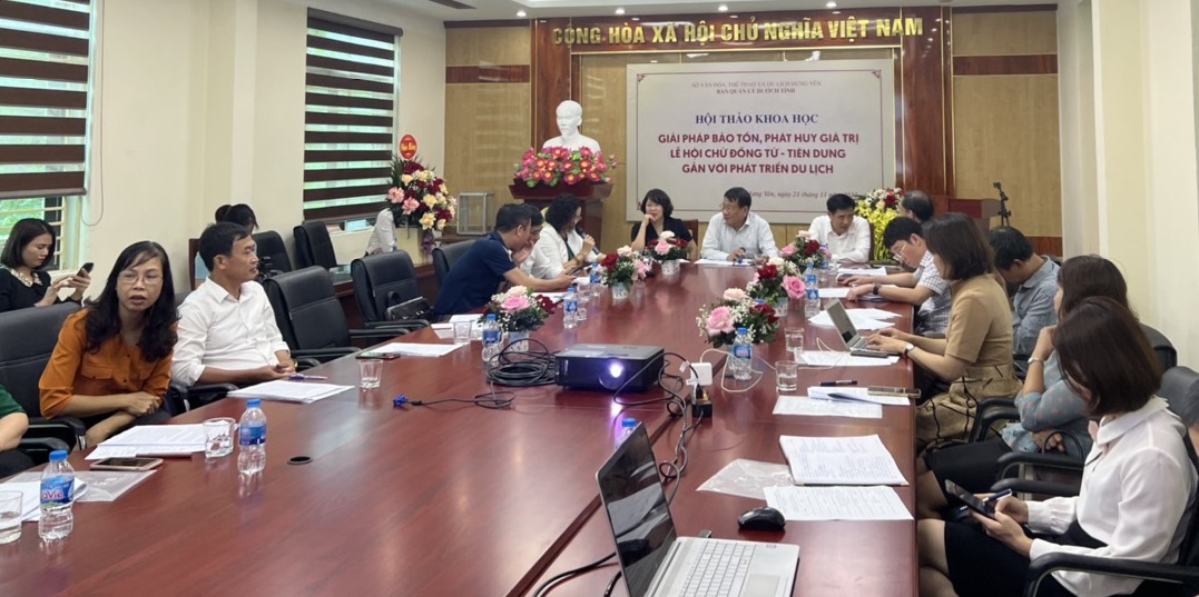   Hội thảo khoa học: “Giải pháp bảo tồn, phát huy giá trị lễ hội Chử Đồng Tử-Tiên Dung gắn với phát triển du lịch”