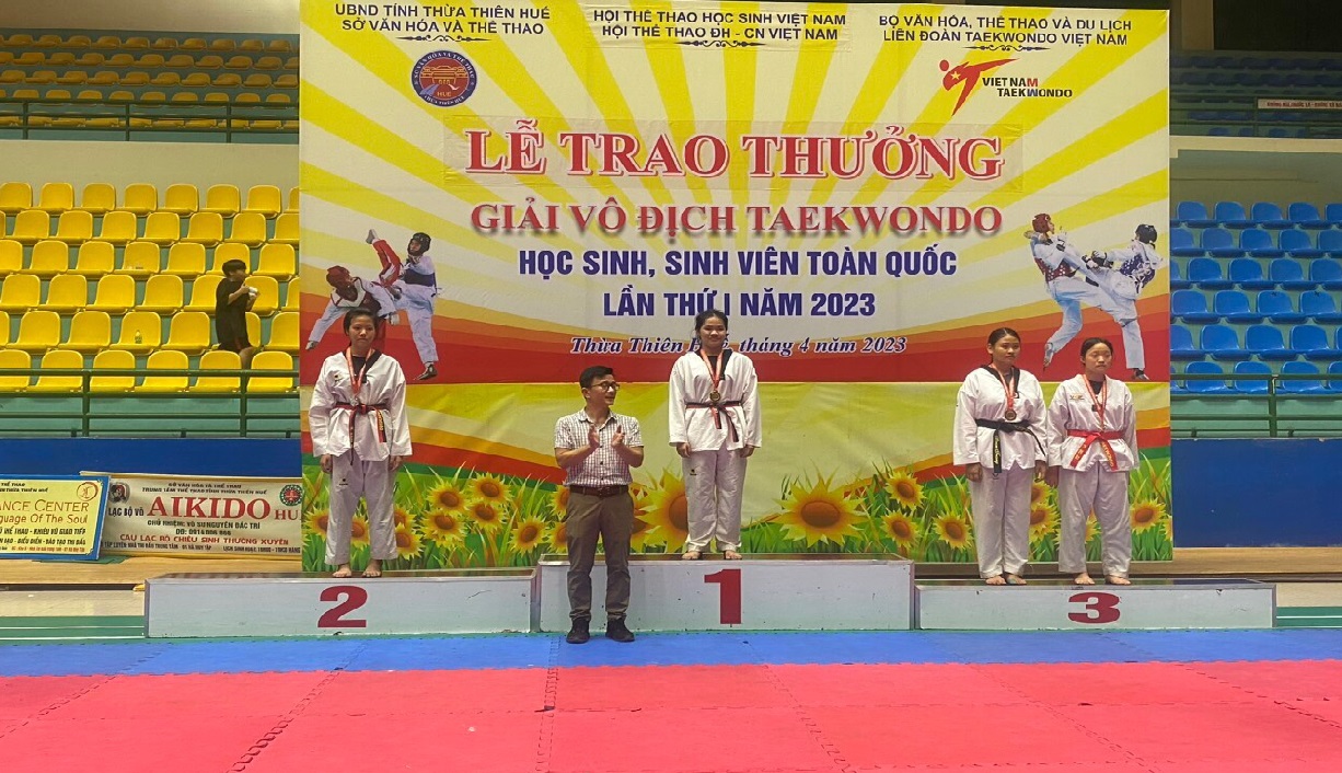   Đoàn Hưng Yên giành 01 HCV, 01 HCB, 02 HCĐ tại Giải vô địch Taekwondo học sinh, sinh viên toàn quốc lần thứ I năm 2023