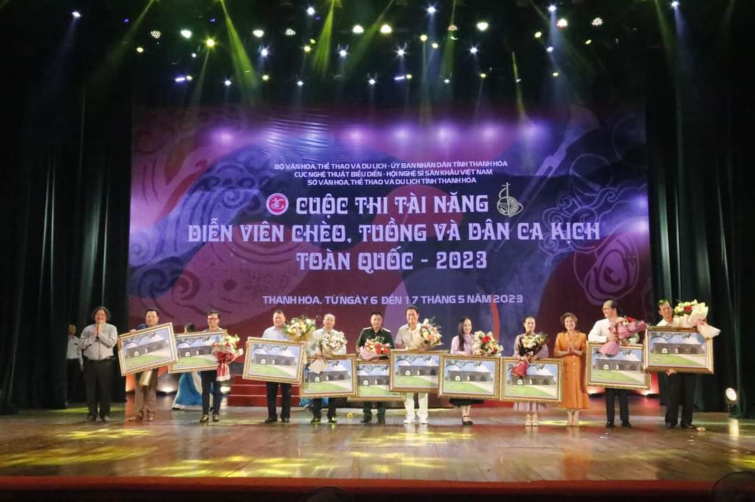   Nhà hát chèo Hưng Yên tham gia cuộc thi tài năng diễn viên chèo toàn quốc - 2023 diễn ra tại Thanh Hóa