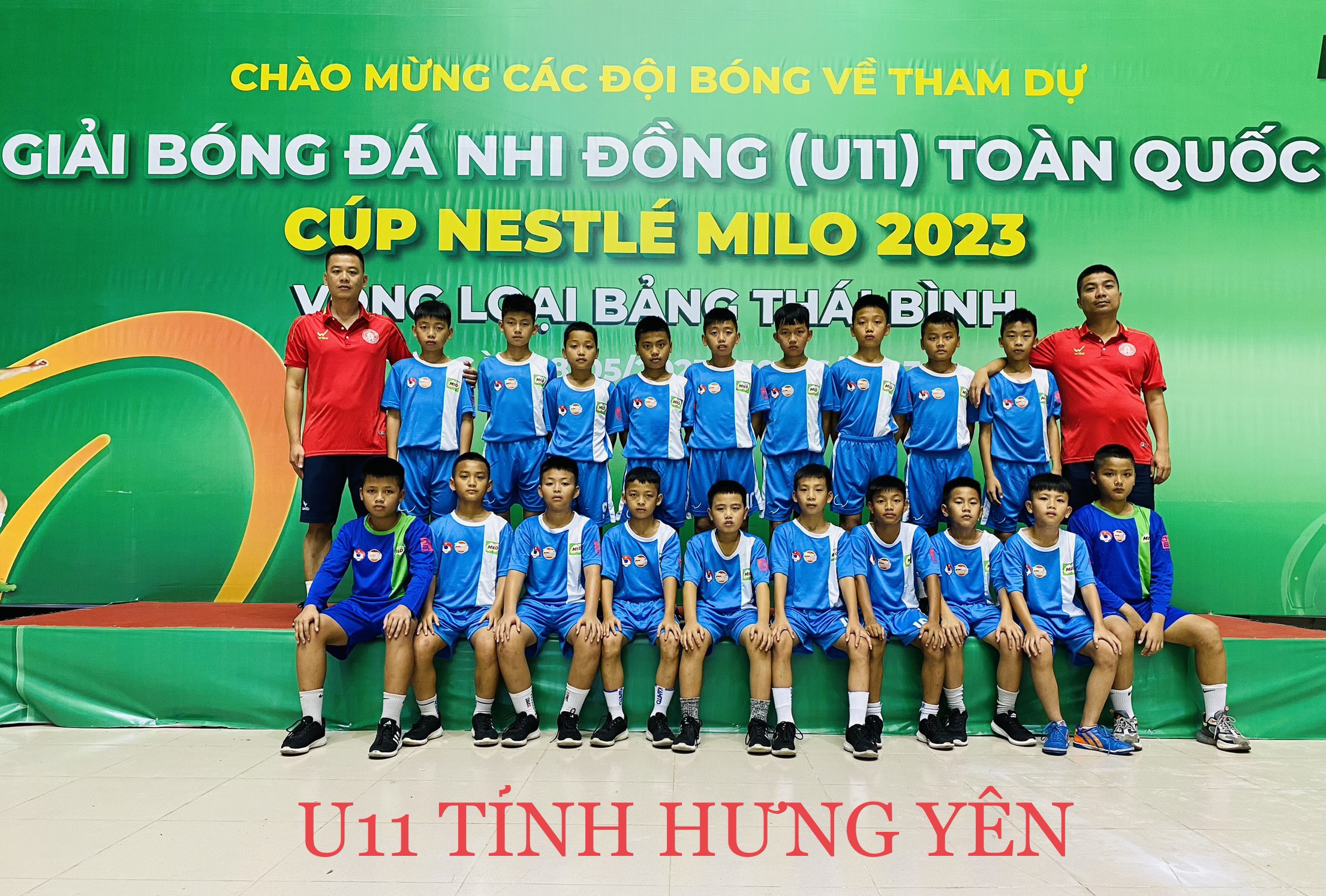   U11 tỉnh Hưng Yên tham dự vòng loại giải bóng đá nhi đồng toàn quốc tranh cup Nestea Mino năm 2023