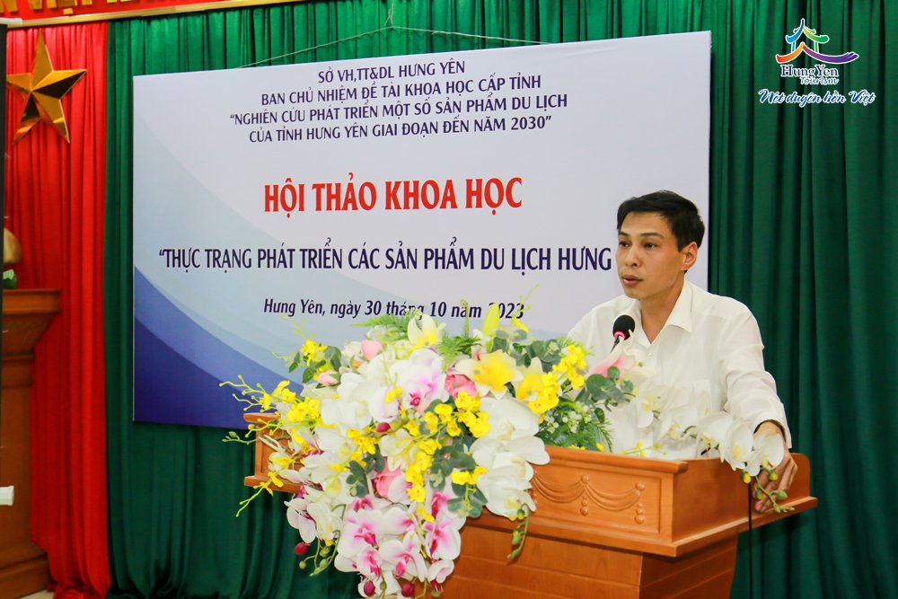 ông Phạm Văn Hiệu, Phó Giám đốc, Sở VHTTDL phát biểu kết luận tại hội thảo