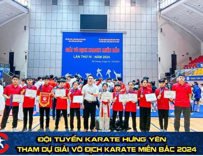   Hưng Yên đã giành 01 HCV, 01 HCB, 04 HCĐ tại Giải vô địch karate miền Bắc lần thứ IV năm 2024